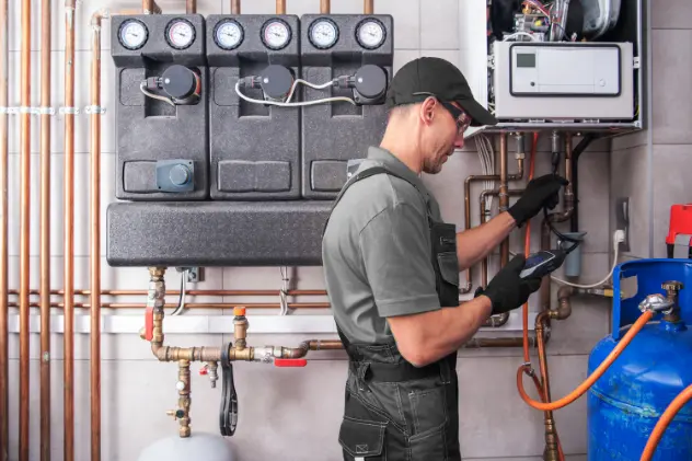 Gas line installation professional ensuring safety standards